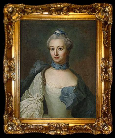 framed  Johan Stalbom wife of Georg Gustaf Stael von Holstein, ta009-2